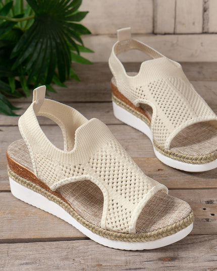 Libiyi Women's Flyknit Peep-toe Sandals - Libiyi