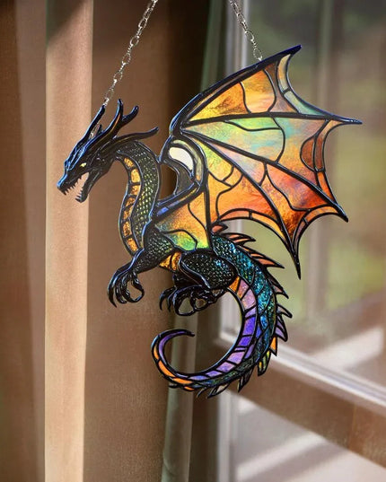 🎄2024 Christmas Gift 50% Off--Acrylic Colorful Dragon Suncatcher Ornament - Libiyi