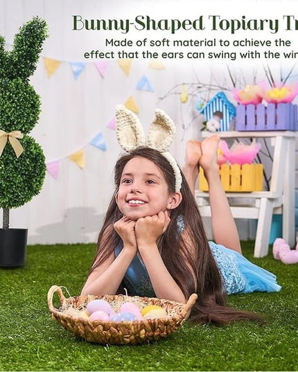 🔥Easter Hot Sale 49% OFF🌳🐇Artisan-Crafted Bunny Topiary Trees💥 - Libiyi