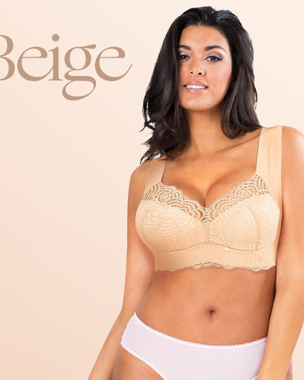 EXTRA LIFT - Ultimate Lift Stretch Full-Figure Seamless Lace Cut-Out Bra - Libiyi