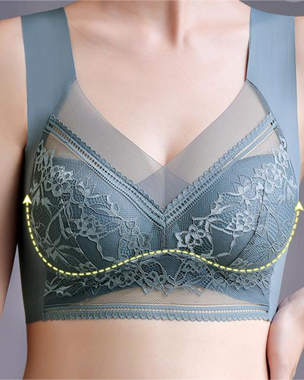 Women's push-up lace push-up bra for beautiful back - Libiyi