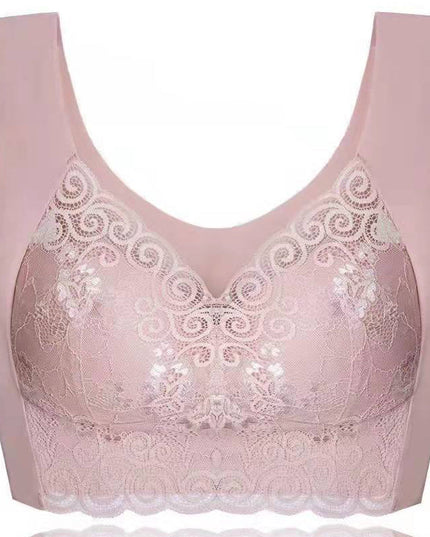 Push up beautiful back no steel ring lace underwear - Libiyi