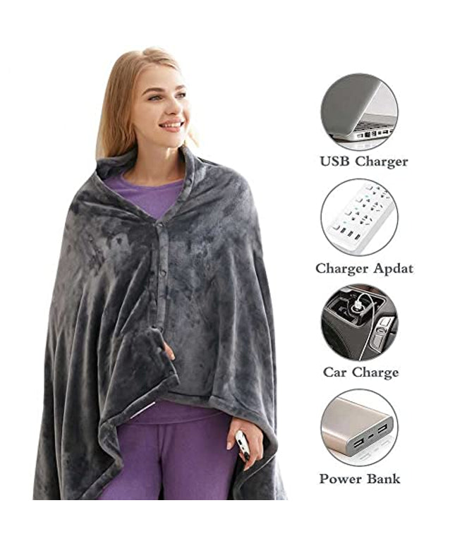 Electric Heated Outer Blanket Heated Shawl - Keillini