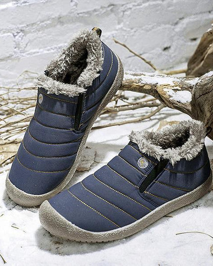 Large Size Waterproof Warm Cotton Snow Boots Lovers Shoes - RoseNova