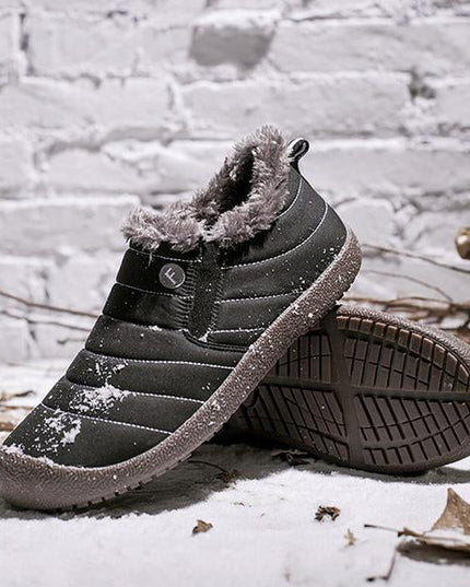 Large Size Waterproof Warm Cotton Snow Boots Lovers Shoes - RoseNova