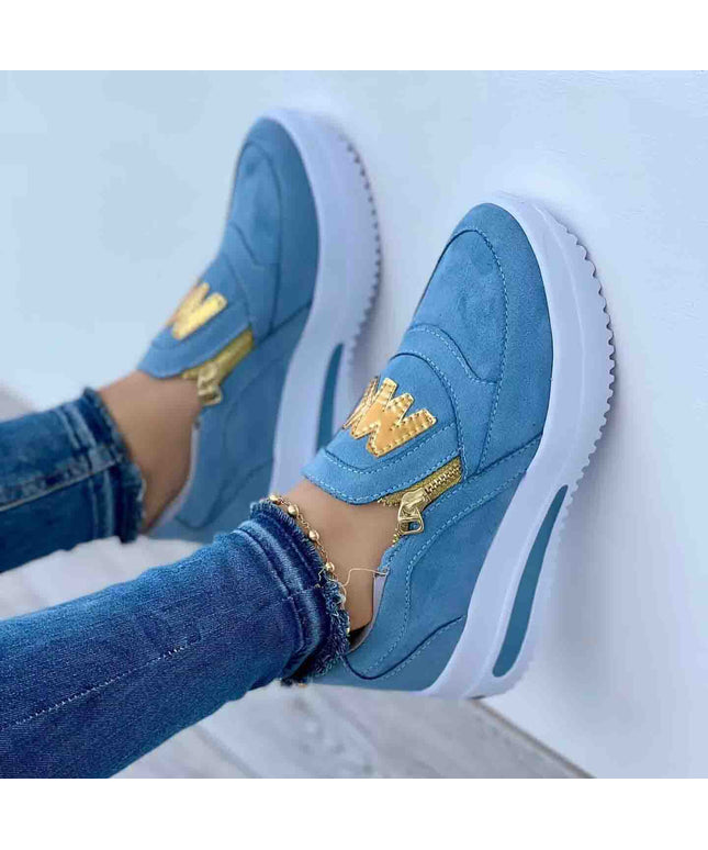 Libiyi Casual  Zipper Platform Sneakers for Women - Libiyi