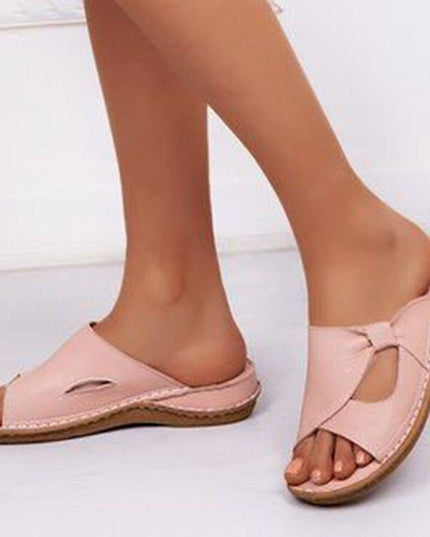 Libiyi Ladies Thick Sole Comfortable Casual Slippers - Libiyi