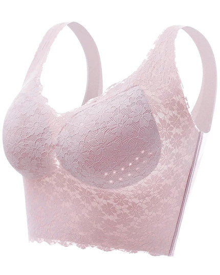 Women Seamless Lace Underwear Large Bralette Breathable Padded Wire Free Bras - Libiyi