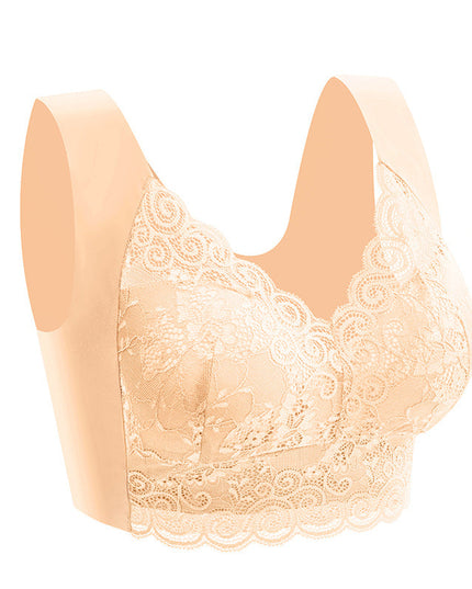 Push up beautiful back no steel ring lace underwear - Libiyi