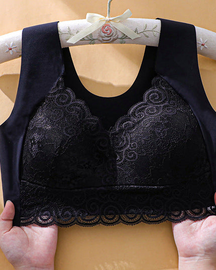 Push up beautiful back no steel ring lace underwear - Libiyi