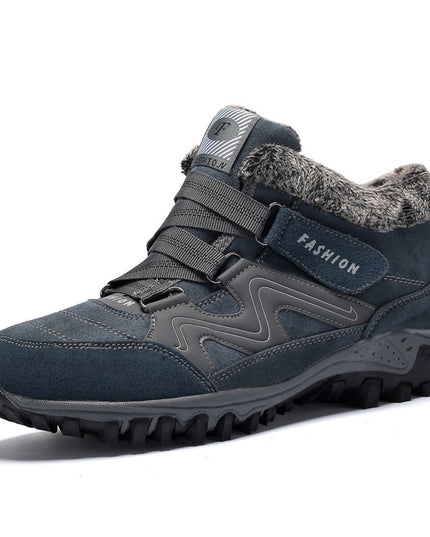 Autumn and winter non-slip warm and comfortable high-top casual cotton shoes—Unisex - Keillini