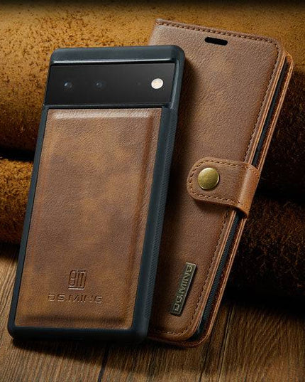 2-in-1 Detachable Leather Wallet Case For Google Pixel 6 Pro - Libiyi