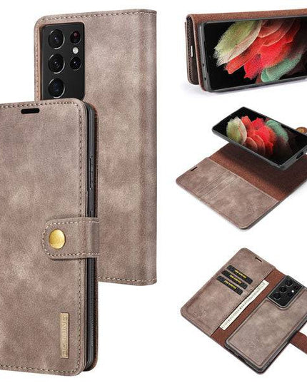 Samsung Galaxy S21 Ultra Magnetic 2-in-1 Detachable Leather Wallet Case - Libiyi