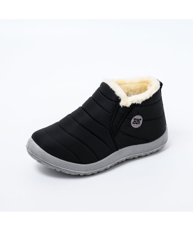 Autumn and winter non-slip warm soft bottom cotton shoes and cotton boots—Unisex - Keillini
