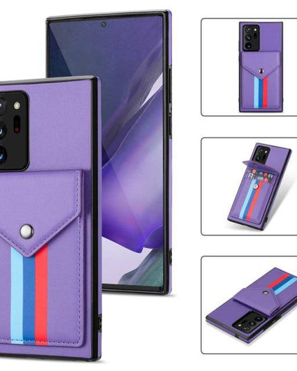 Lanyard Leather Wallet Card Holder Stand Phone Case For Samsung Galaxy - Libiyi