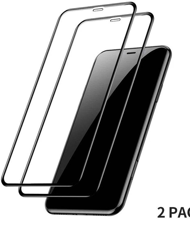 2 PACK-0.3mm Full Coverage Tempered Glass Screen Protector For iPhone - Libiyi