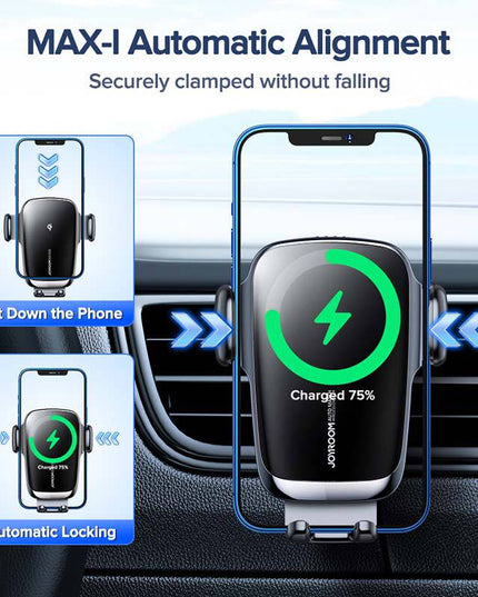 15W Qi Car Phone Holder Wireless Car Charger - Libiyi