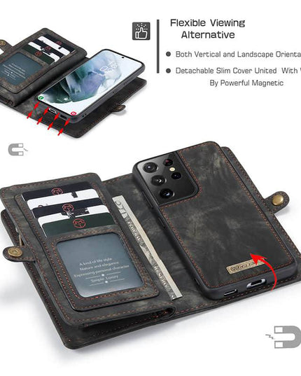 Multifunctional Wallet PU Leather Case for Galaxy - Libiyi