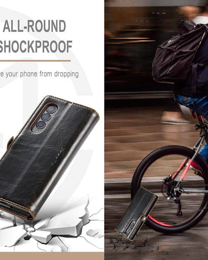 Luxury Flip Leather Card Slots Phone Case for Galaxy Z Fold 3 5G - Libiyi