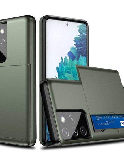 Rigide Flashy Porte-cartes Case For Samsung Galaxy S21 Ultra(5G) - Libiyi