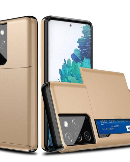 Rigide Flashy Porte-cartes Case For Samsung Galaxy S21 Ultra(5G) - Libiyi