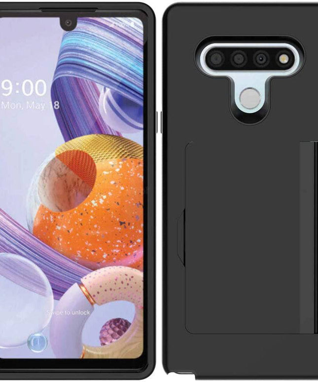 Armor Protective Card Holder Case for LG K51 - Libiyi