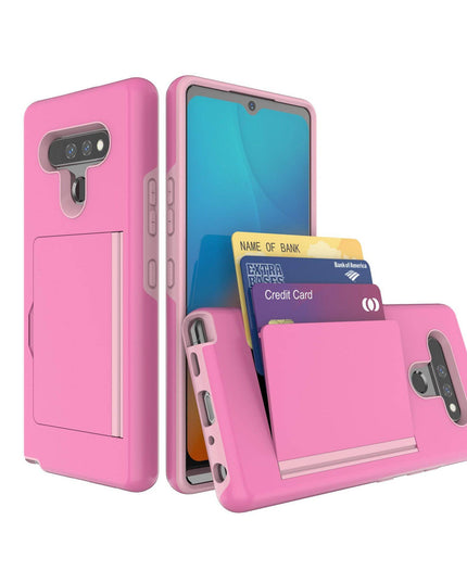 Armor Protective Card Holder Case for LG K51 - Libiyi