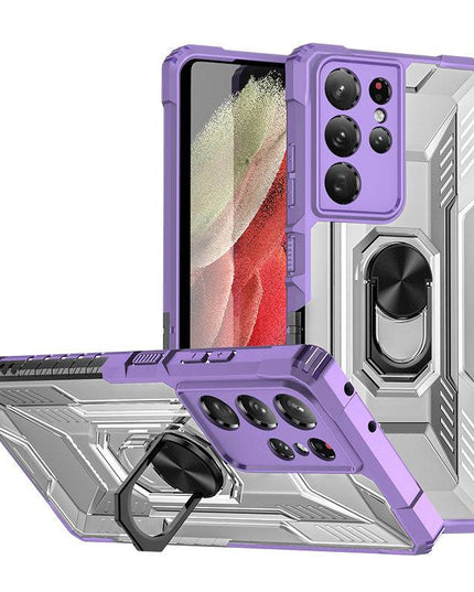 Magnetic Metal Finger Ring Holder Armor Case For Samsung - Libiyi