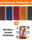 dark brown / A71(5G) / With [2 Pack] Screen Protector