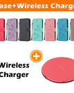 light purple / iPhone 12 Mini / Case+Wireless Charger