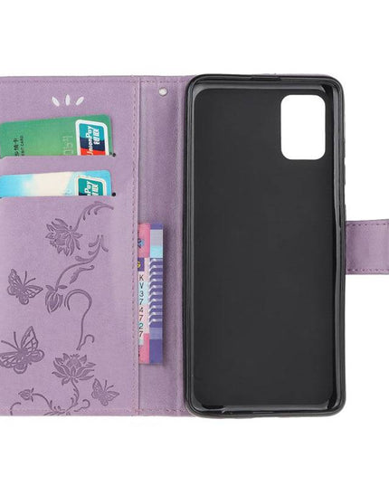 Imprint Butterfly Flower Leather Mobile Phone Case for Samsung S20 ultra - Libiyi