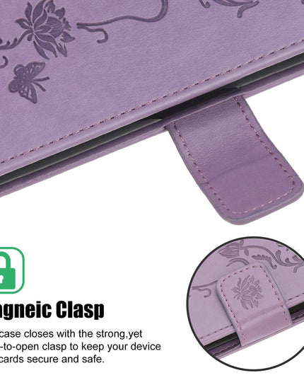 Imprint Butterfly Flower Leather Mobile Phone Case for Samsung S20 ultra - Libiyi