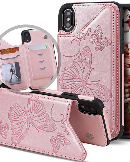 New Luxury Embossing Wallet Cover For iPhone X/Xs-Fast Delivery - Libiyi