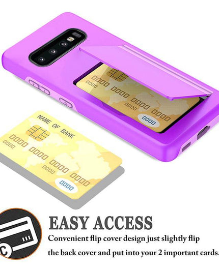 Armor Protective Card Holder Case for Samsung S10 Plus - Libiyi