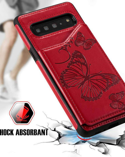 New Luxury Embossing Wallet Cover For SAMSUNG S10-Fast Delivery - Libiyi