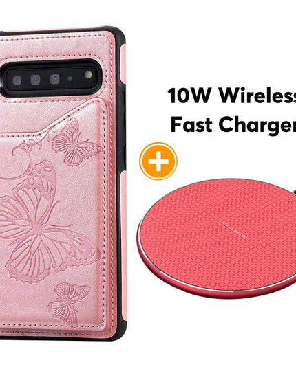 New Luxury Embossing Wallet Cover For SAMSUNG S10-Fast Delivery - Libiyi