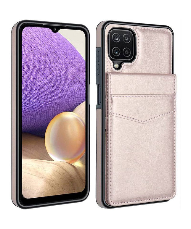 Dual Layer Lightweight Leather Wallet Case for Samsung Galaxy A12 - Libiyi