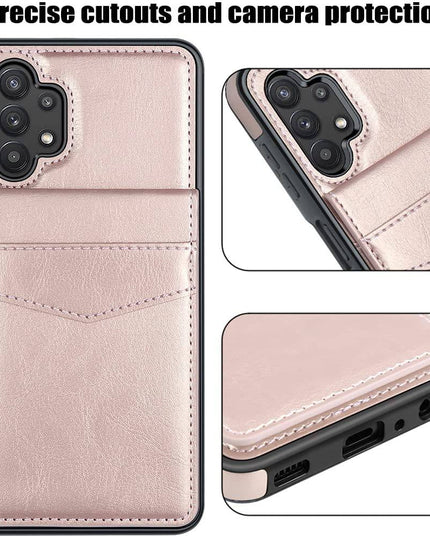 Dual Layer Lightweight Leather Wallet Case for Samsung Galaxy A32(5G) - Libiyi