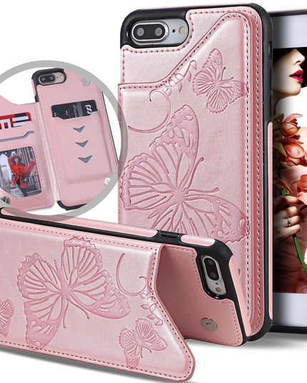 New Luxury Embossing Wallet Cover For iPhone 7Plus&8Plus-Fast Delivery - Libiyi