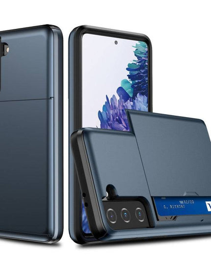 Rigide Flashy Porte-cartes Case For Samsung Galaxy S21(5G) - Libiyi