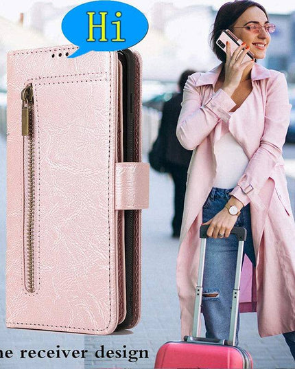 Detachable Flip Folio Zipper Purse Phone Case for Samsung Note 20 Series - Libiyi
