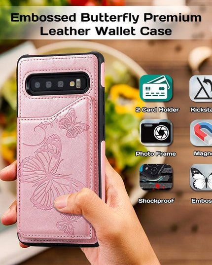 Luxury Embossing Wallet Cover For SAMSUNG S10 Plus - Libiyi