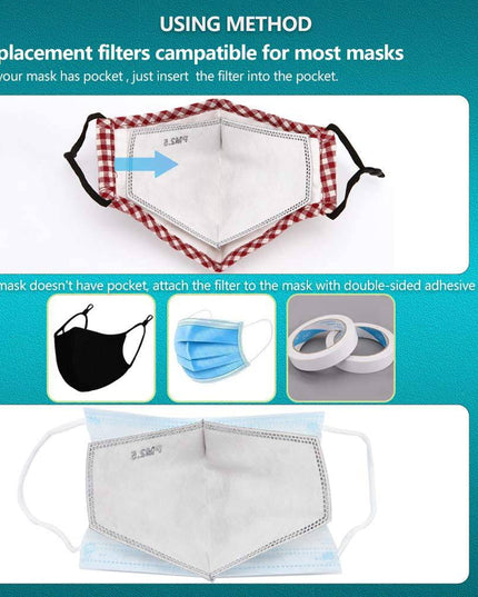 New 3D Cutting Five Layers Activated Carbon PM 2.5 Filter Replacements - Libiyi