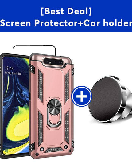 Luxury Armor Ring Bracket Phone Case For Samsung A80-Fast Delivery - Libiyi
