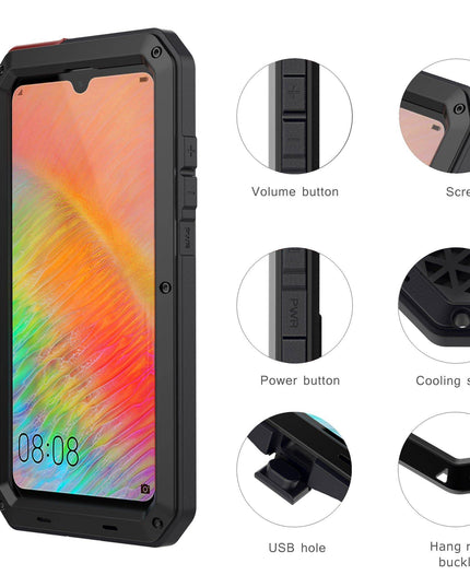 Luxury Doom Armor Waterproof Metal Aluminum Case For Huawei - Libiyi