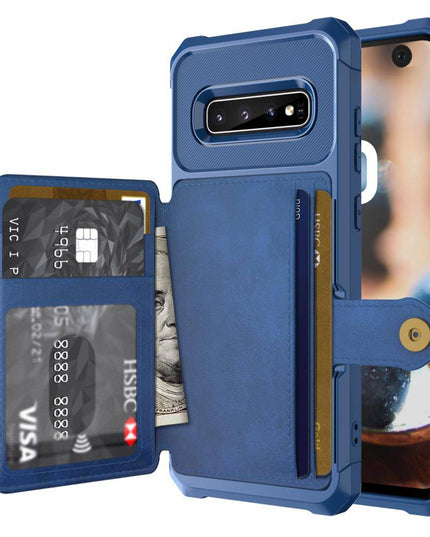 Phone Bags - Leather Flip Wallet Photo Holder Hard Back Cover For Samsung - Libiyi