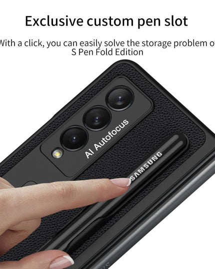 Ultra-thin Pen Slot Magnetic Holder Case for Samsung Galaxy Z Fold 3 5G - Libiyi