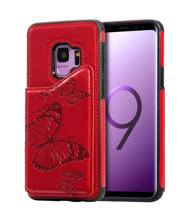 New Luxury Embossing Wallet Cover For SAMSUNG S9-Fast Delivery - Libiyi