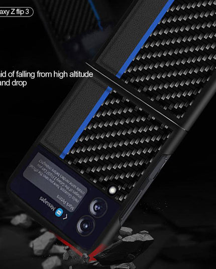 Slim Lightweight Carbon Fiber Case for Samsung Galaxy Z Flip 3 5G - Libiyi