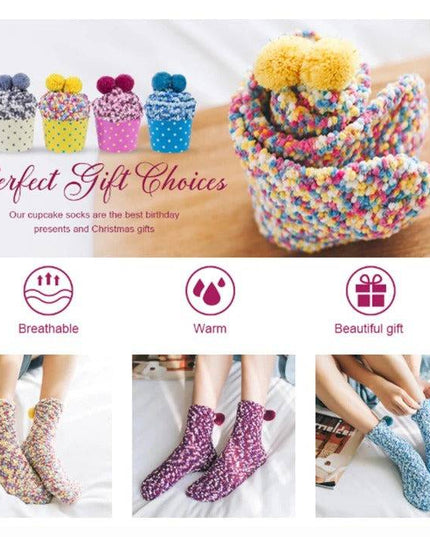 Winter Fuzzy Slipper Socks WIth Gift Box🔥Buy 5 Get FREE SHIPPING - Libiyi